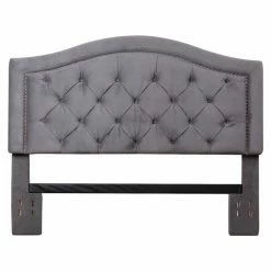 Outlet 👏 Upholstered Headboards Abbyson Sherwood Tufted Velvet Headboard 🔔 -Deals Headboards Store detail2ABBY1570