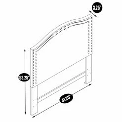 Outlet 😀 Upholstered Headboards Chic Home Idun Velvet Upholstered Headboard ✔️ -Deals Headboards Store detail2CHIH812