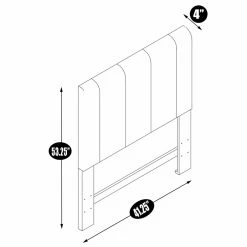 Brand new 🎉 Upholstered Headboards Chic Home Anwar Velvet Upholstered Headboard 🤩 -Deals Headboards Store detail2CHIH813