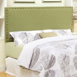 New 😍 Upholstered Headboards Furniture Of America Barber Nailhead Trim Headboard 🎁 -Deals Headboards Store detail2ENLB1287