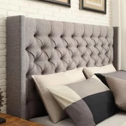 New ⭐ Upholstered Headboards HumbleNest Homestead Tufted Wingback Upholstered Headboard 🥰 -Deals Headboards Store detail2HME2888