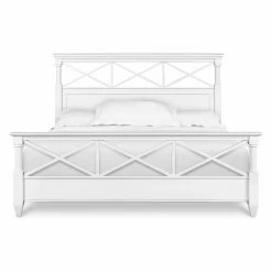 Best Pirce 👏 Wood Headboards Magnussen Kasey Panel Bed 👏 -Deals Headboards Store detail2MHF1547