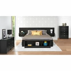 Cheap 🤩 Wood Headboards Prepac Series 9 Designer Floating Headboard With Nightstands ❤️ -Deals Headboards Store detail2PRM311