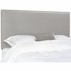 Budget 🤩 Upholstered Headboards Safavieh Sydney Upholstered Headboard With Nailhead Trim 👍 -Deals Headboards Store detail2SAV3692