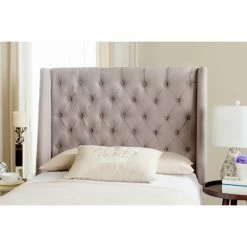 Discount 👏 Upholstered Headboards HN Home Orange Transitional Upholstered Headboard 🛒 -Deals Headboards Store detail2SAV4722