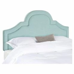 Best Sale ⌛ Upholstered Headboards Safavieh Kerstin Upholstered Arched Headboard 🛒 -Deals Headboards Store detail2SAV4728