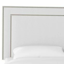 Cheapest 💯 Upholstered Headboards Skyline Furniture Twill Double Nailhead Upholstered Headboard 🥰 -Deals Headboards Store detail2SKY2078