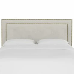 New 🧨 All Other Brands Upholstered Headboards Upholstered Headboard With Nailhead Border ❤️ -Deals Headboards Store detail2SKY2357