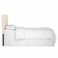 Outlet 🔔 Upholstered Headboards Rachel Ashwell Crafted By Cloth & Company French Seam Slipcover Headboard - Twin - Twill Natural 🎁 -Deals Headboards Store detail2SKY2441