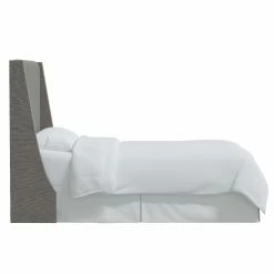 Outlet 🧨 Upholstered Headboards Skyline Furniture Wingback Headboard With Nailhead Trim 🤩 -Deals Headboards Store detail2SKY2529