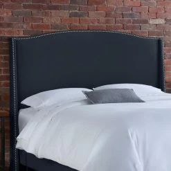 Flash Sale ⭐ Skyline Furniture Upholstered Headboards Nail Button Arched Wingback Linen Upholstered Headboard ⌛ -Deals Headboards Store detail2SKY800