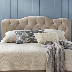 Coupon 🎁 All Other Brands Upholstered Headboards Tessa Upholstered Tufted Headboard - Queen 👏 -Deals Headboards Store detail2TMS391