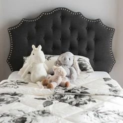 Top 10 👏 Upholstered Headboards Baxton Studio Aurora Modern And Contemporary Fabric Headboard ⭐ -Deals Headboards Store detail2WSI3656