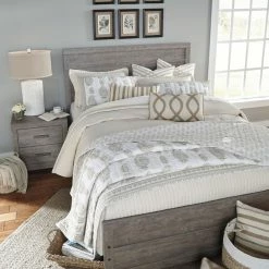 Budget ⌛ Wood Headboards Signature Design By Ashley Culverbach Wood Panel Headboard 🥰 -Deals Headboards Store detail3ASHY1783