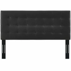 Brand new 🛒 Faux Leather Headboards Modway Paisley Upholstered Faux Leather Headboard - King/California King 🎁 -Deals Headboards Store detail3EEI2410