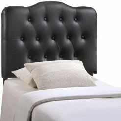 Flash Sale ⌛ Faux Leather Headboards Modway Annabel Upholstered Tufted Headboard ✨ -Deals Headboards Store detail3EEI731
