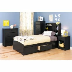 Best Sale 🌟 Wood Headboards Prepac Astrid Twin Bookcase Headboard 😍 -Deals Headboards Store detail3PRM380