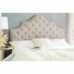 Discount ✨ Upholstered Headboards Safavieh Arebelle Upholstered Headboard ⭐ -Deals Headboards Store detail3SAV3739