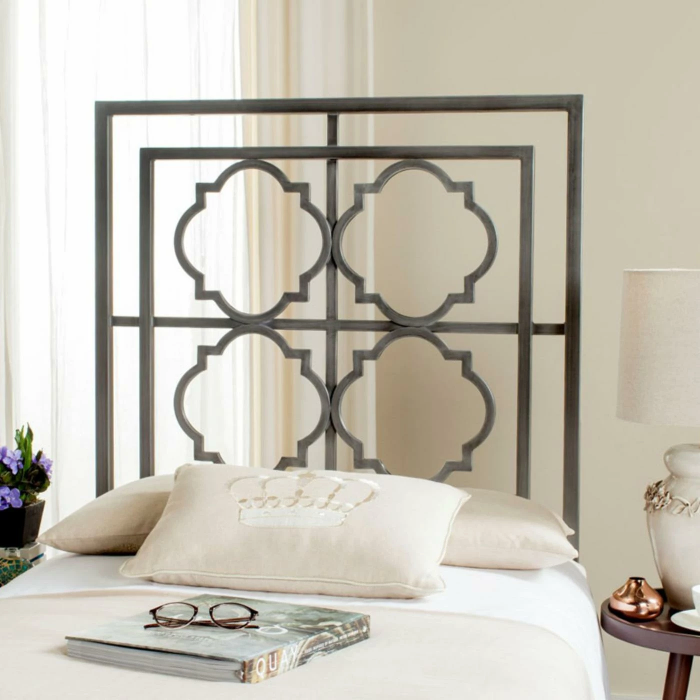 Promo 𧨠Upholstered Headboards Safavieh Silva Metal Headboard β 8 Promo 𧨠Upholstered Headboards Safavieh Silva Metal Headboard β - Image 6