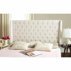 Discount 👏 Upholstered Headboards HN Home Orange Transitional Upholstered Headboard 🛒 -Deals Headboards Store detail3SAV4722
