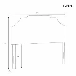 Wholesale ✔️ Skyline Furniture Upholstered Headboards Notched Border Linen Upholstered Headboard 🎁 -Deals Headboards Store detail3SKY1386