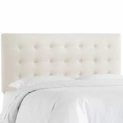 Promo ✨ Skyline Furniture Upholstered Headboards Skyline Button Tufted Linen Upholstered Headboard 🌟 -Deals Headboards Store detail3SKY1482
