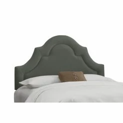Best Pirce 😀 Skyline Furniture Upholstered Headboards Arch Border Velvet Upholstered Headboard 👍 -Deals Headboards Store detail3SKY846