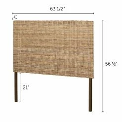Coupon 👍 Wood Headboards South Shore Lilak Rattan Headboard ❤️ -Deals Headboards Store detail3SSI1984