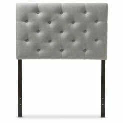Promo 🎉 Faux Leather Headboards Baxton Studio Viviana Upholstered Button-Tufted Twin Size Headboard 😀 -Deals Headboards Store detail3WSI3553
