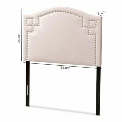 Flash Sale 🛒 Upholstered Headboards Baxton Studio Aubrey Velvet Upholstered Headboard ❤️ -Deals Headboards Store detail3WSI4496