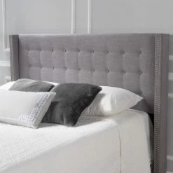 Promo โ Upholstered Headboards HN Home Topeka Transitional Wingback Upholstered Headboard ๐ 15 Promo โ Upholstered Headboards HN Home Topeka Transitional Wingback Upholstered Headboard ๐ -Deals Headboards Store detail4BSHD2296