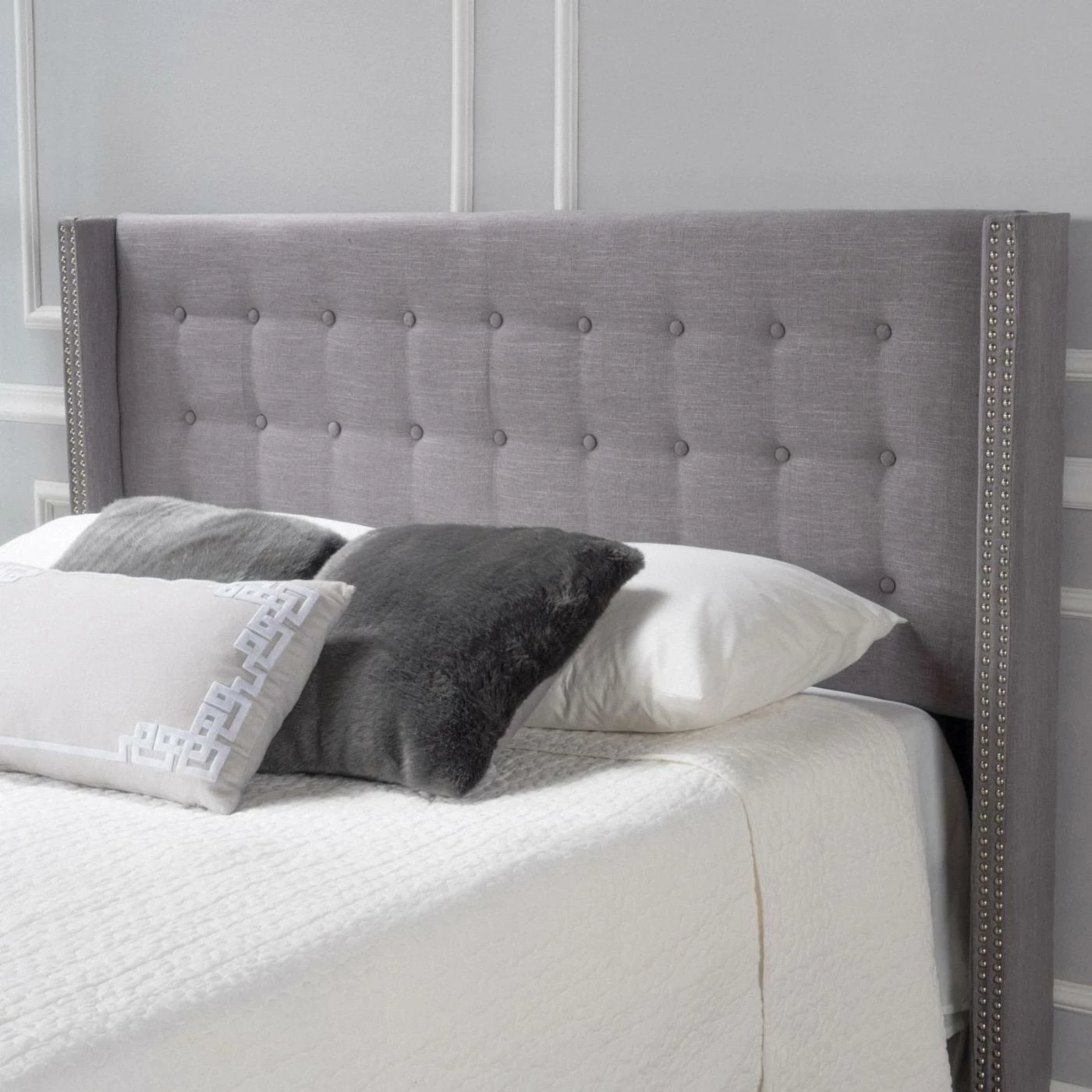 Promo โ Upholstered Headboards HN Home Topeka Transitional Wingback Upholstered Headboard ๐ 9 Promo โ Upholstered Headboards HN Home Topeka Transitional Wingback Upholstered Headboard ๐ - Image 7