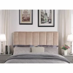 Brand new 🎉 Upholstered Headboards Chic Home Anwar Velvet Upholstered Headboard 🤩 -Deals Headboards Store detail4CHIH813