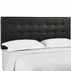 Brand new 🛒 Faux Leather Headboards Modway Paisley Upholstered Faux Leather Headboard - King/California King 🎁 -Deals Headboards Store detail4EEI2410