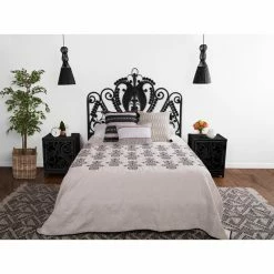 Buy ⌛ Wicker Headboards KOUBOO Peacock Rattan Headboard ⌛ -Deals Headboards Store detail4KOUB111