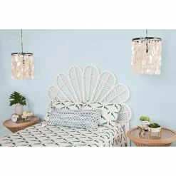 Flash Sale 🎉 Wicker Headboards KOUBOO Rattan Petal Headboard 👏 -Deals Headboards Store detail4KOUB269