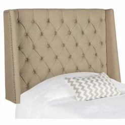Discount 👏 Upholstered Headboards HN Home Orange Transitional Upholstered Headboard 🛒 -Deals Headboards Store detail4SAV4722