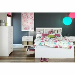 Deals 🔔 Wood Headboards Step One Full Bookcase Headboard By South Shore 😀 -Deals Headboards Store detail4SSI1660