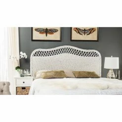 Hot Sale 🔔 Wicker Headboards Safavieh Sephina Rattan Headboard 💯 -Deals Headboards Store detail5SAV5310