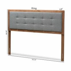 Wholesale 🛒 Wood Headboards HN Home Henry Mid-Century Modern Upholstered Wood Headboard 👏 -Deals Headboards Store detail5WSI4585