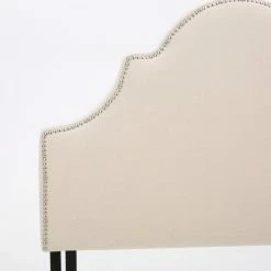 Outlet 🧨 Upholstered Headboards HN Home Abilene Transitional Nail Head Upholstered Headboard ✔️ -Deals Headboards Store detail6BSHD2292