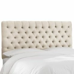 Best reviews of 😉 Skyline Furniture Upholstered Headboards Skyline Diamond Tufted Linen Upholstered Headboard 😉 -Deals Headboards Store detail6SKY1731