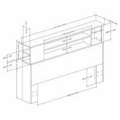 Brand new π― Wood Headboards South Shore Vito Full/Queen Bookcase Headboard π― 19 Brand new π― Wood Headboards South Shore Vito Full/Queen Bookcase Headboard π― -Deals Headboards Store detail6SSI1434