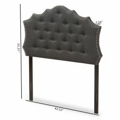 Top 10 👏 Upholstered Headboards Baxton Studio Aurora Modern And Contemporary Fabric Headboard ⭐ -Deals Headboards Store detail6WSI3656