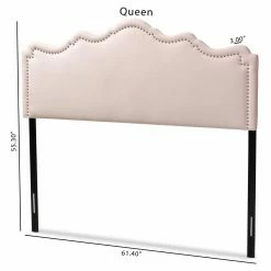 Coupon 🧨 Upholstered Headboards Baxton Studio Nadeen Velvet Upholstered Headboard 🎁 -Deals Headboards Store detail6WSI4581
