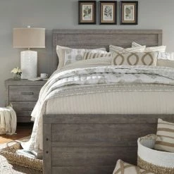 Budget ⌛ Wood Headboards Signature Design By Ashley Culverbach Wood Panel Headboard 🥰 -Deals Headboards Store detail7ASHY1783