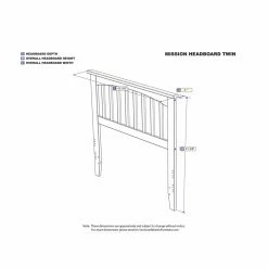 Flash Sale ❤️ Wood Headboards AFI Furnishings Mission Headboard 💯 -Deals Headboards Store detail7ATF784