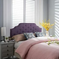 Best reviews of ✔️ Upholstered Headboards HN Home Wilmington Transitional Tufted Headboard With Nailhead Trim ⌛ -Deals Headboards Store detail7BSHD3196