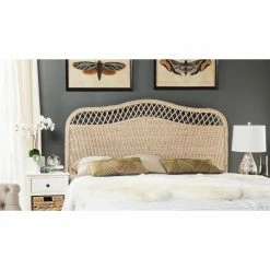 Hot Sale 🔔 Wicker Headboards Safavieh Sephina Rattan Headboard 💯 -Deals Headboards Store detail7SAV5310