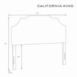 Wholesale ✔️ Skyline Furniture Upholstered Headboards Notched Border Linen Upholstered Headboard 🎁 -Deals Headboards Store detail7SKY1386